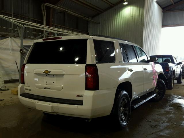 1GNSKBKC4FR723044 - 2015 CHEVROLET TAHOE K150 WHITE photo 4