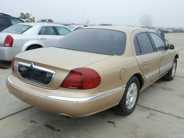 1LNFM97V7WY741045 - 1998 LINCOLN CONTINENTA GOLD photo 4