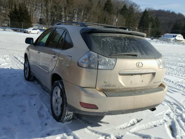 2T2HK31U78C090051 - 2008 LEXUS RX 350 GOLD photo 3