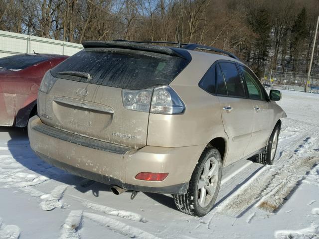 2T2HK31U78C090051 - 2008 LEXUS RX 350 GOLD photo 4