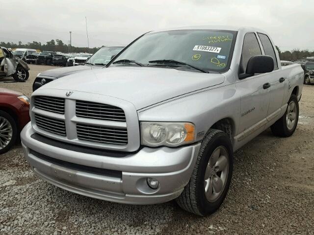 1D7HA18D35S354819 - 2005 DODGE RAM 1500 S SILVER photo 2