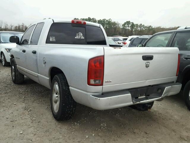 1D7HA18D35S354819 - 2005 DODGE RAM 1500 S SILVER photo 3