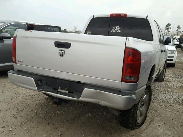 1D7HA18D35S354819 - 2005 DODGE RAM 1500 S SILVER photo 4