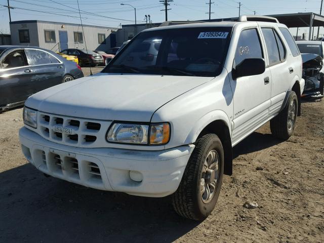 4S2CK58W1Y4330817 - 2000 ISUZU RODEO S WHITE photo 2