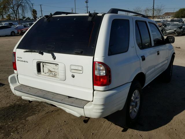 4S2CK58W1Y4330817 - 2000 ISUZU RODEO S WHITE photo 4