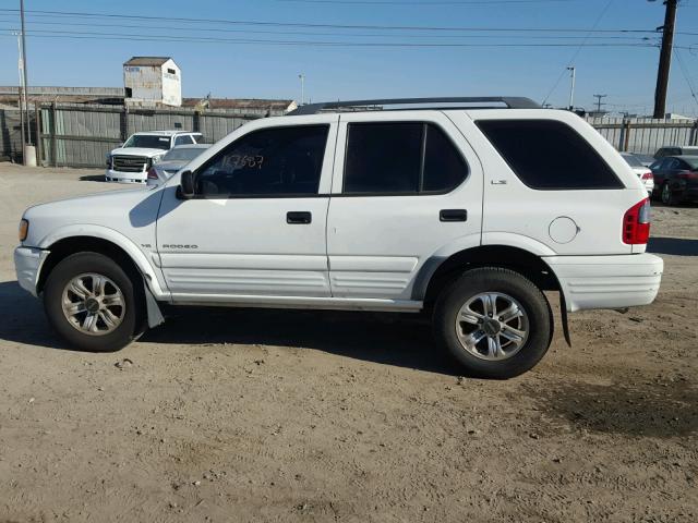 4S2CK58W1Y4330817 - 2000 ISUZU RODEO S WHITE photo 9