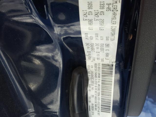 1J8HG48N26C129718 - 2006 JEEP COMMANDER 蓝色 照片 10