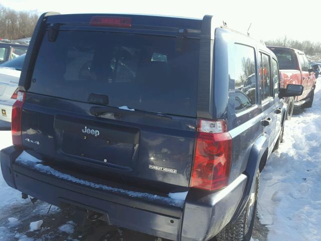 1J8HG48N26C129718 - 2006 JEEP COMMANDER BLUE photo 4