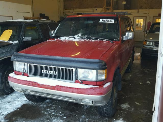 JACDH58WXR7902691 - 1994 ISUZU TROOPER LS RED photo 2