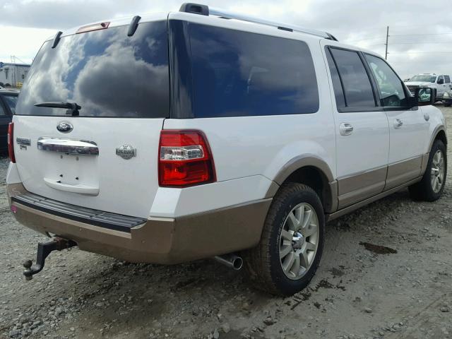 1FMJK1H5XDEF07903 - 2013 FORD EXPEDITION WHITE photo 4