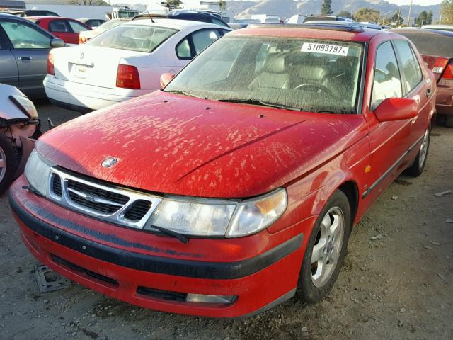 YS3EF48E8X3081732 - 1999 SAAB 9-5 SE RED photo 2