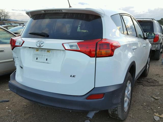 JTMZFREV5FJ028118 - 2015 TOYOTA RAV4 LE WHITE photo 4