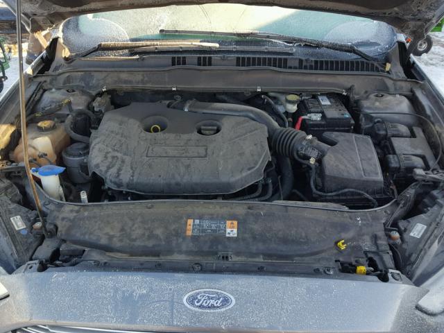 3FA6P0K92DR295857 - 2013 FORD FUSION TIT GRAY photo 7