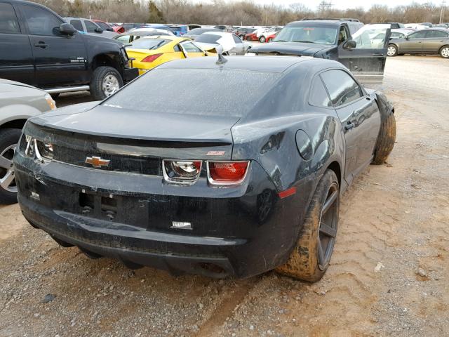 2G1FT1EW4A9120596 - 2010 CHEVROLET CAMARO SS BLACK photo 4