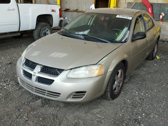 1B3EL46X46N207481 - 2006 DODGE STRATUS SX BEIGE photo 2