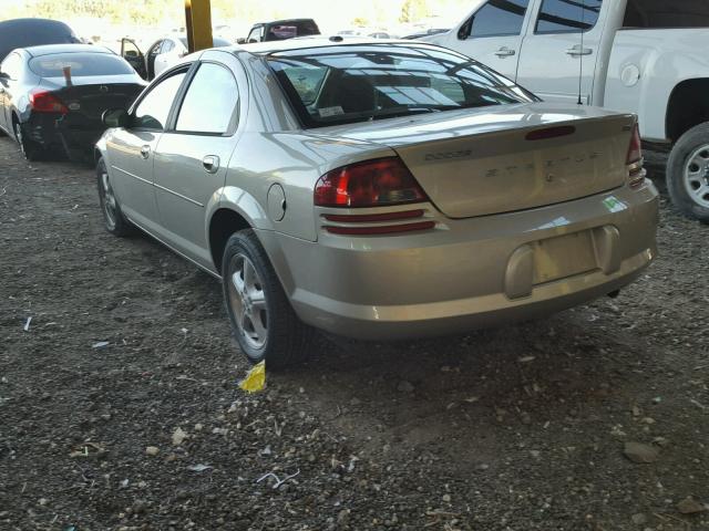 1B3EL46X46N207481 - 2006 DODGE STRATUS SX BEIGE photo 3