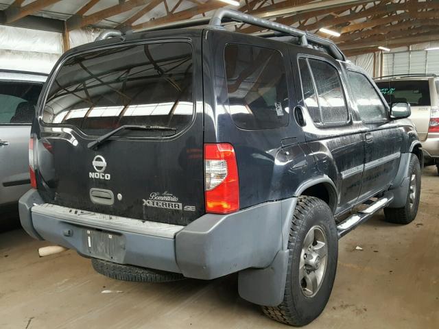 5N1ED28Y92C551461 - 2002 NISSAN XTERRA XE BLACK photo 4