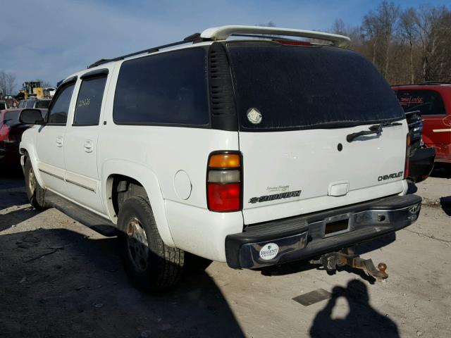 3GNEC16Z45G109225 - 2005 CHEVROLET SUBURBAN C WHITE photo 3