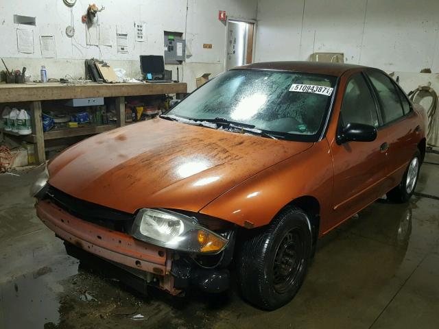 1G1JC52F957208492 - 2005 CHEVROLET CAVALIER ORANGE photo 2