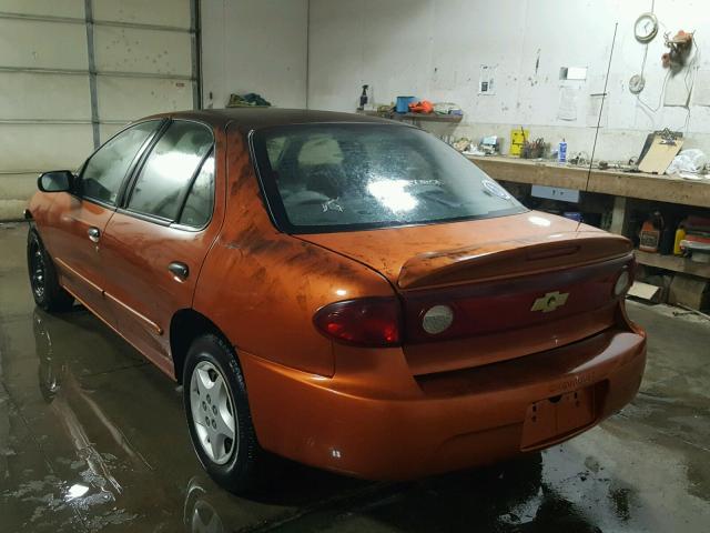 1G1JC52F957208492 - 2005 CHEVROLET CAVALIER ORANGE photo 3