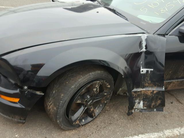 1ZVFT82H665187546 - 2006 FORD MUSTANG GT BLACK photo 9