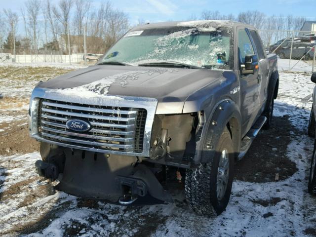 1FTFW1EF2BFC24947 - 2011 FORD F150 SUPER GRAY photo 2