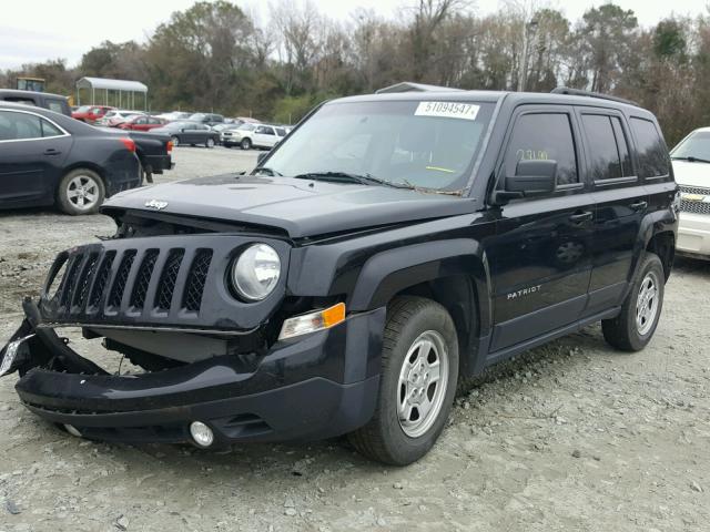 1C4NJPBB7FD120230 - 2015 JEEP PATRIOT SP BLACK photo 2