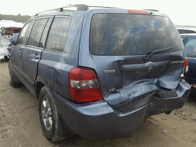 JTEDP21A570133312 - 2007 TOYOTA HIGHLANDER BLUE photo 3