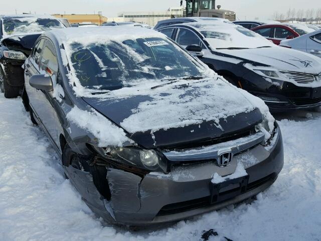 2HGFA15516H014805 - 2006 HONDA CIVIC LX GRAY photo 1