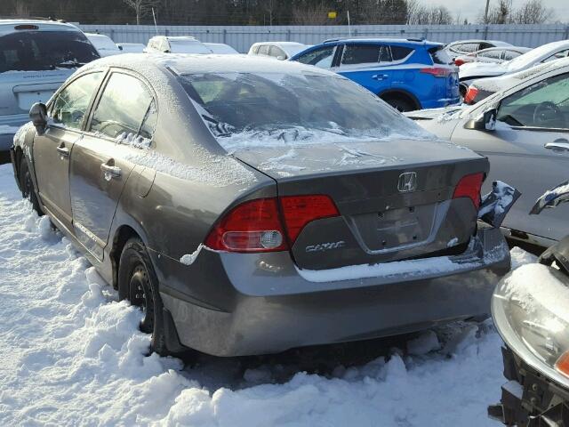 2HGFA15516H014805 - 2006 HONDA CIVIC LX GRAY photo 3