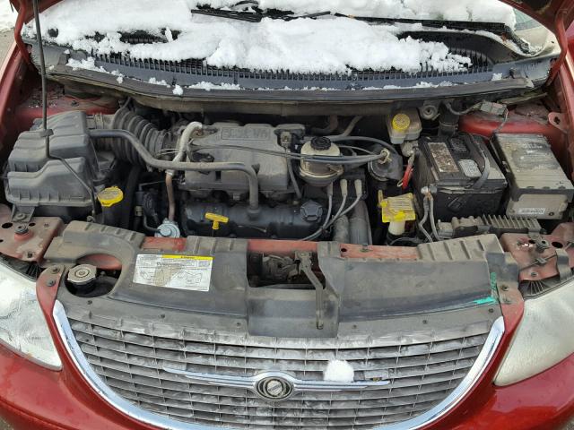 2C4GP443X1R212739 - 2001 CHRYSLER TOWN & COU RED photo 7