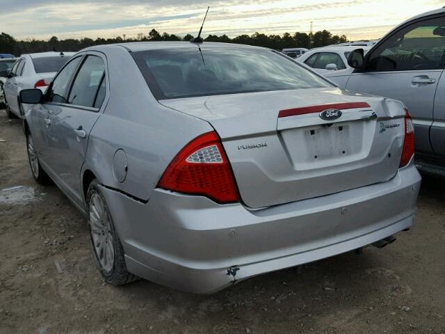 3FADP0L3XBR284412 - 2011 FORD FUSION HYB SILVER photo 3