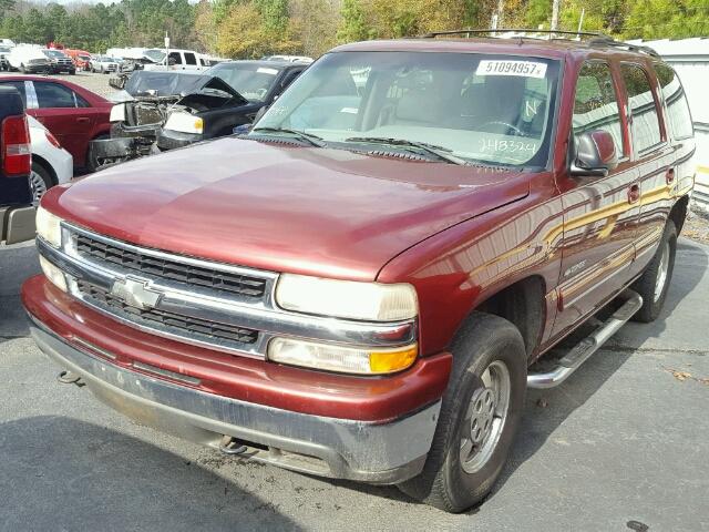 1GNEK13Z62R248324 - 2002 CHEVROLET TAHOE K150 MAROON photo 2