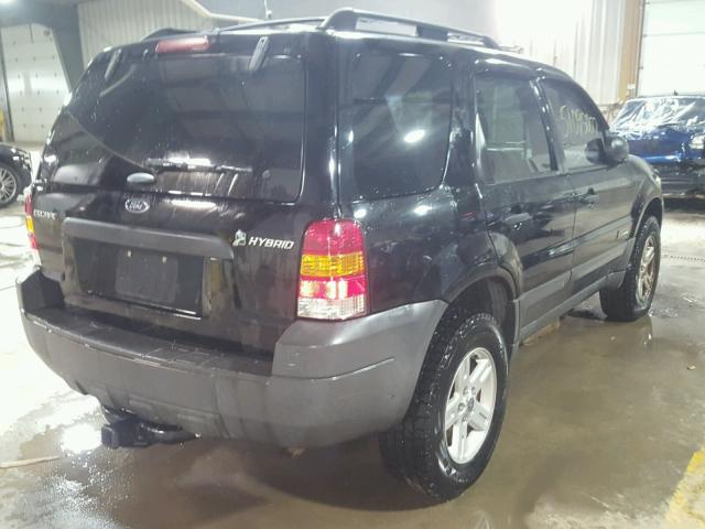 1FMYU49H37KA22298 - 2007 FORD ESCAPE HEV BLACK photo 4