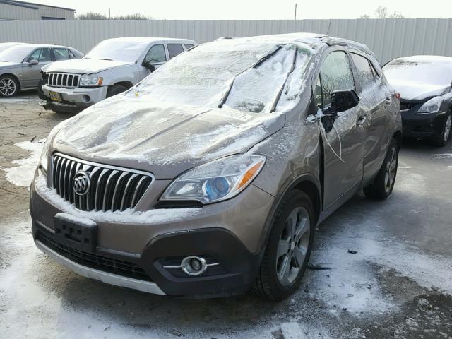 KL4CJBSB4DB176168 - 2013 BUICK ENCORE CON BROWN photo 2