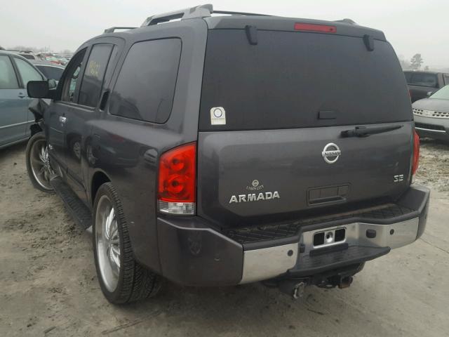 5N1AA08A55N711133 - 2005 NISSAN ARMADA SE GRAY photo 3