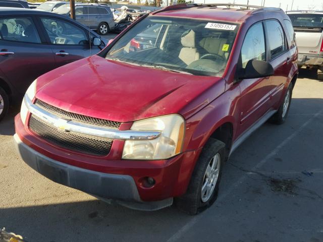 2CNDL63F966031156 - 2006 CHEVROLET EQUINOX LT RED photo 2