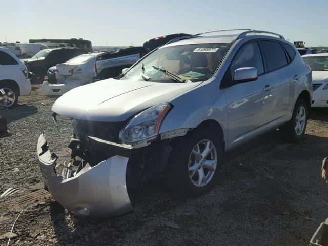 JN8AS58V99W431043 - 2009 NISSAN ROGUE S SILVER photo 2