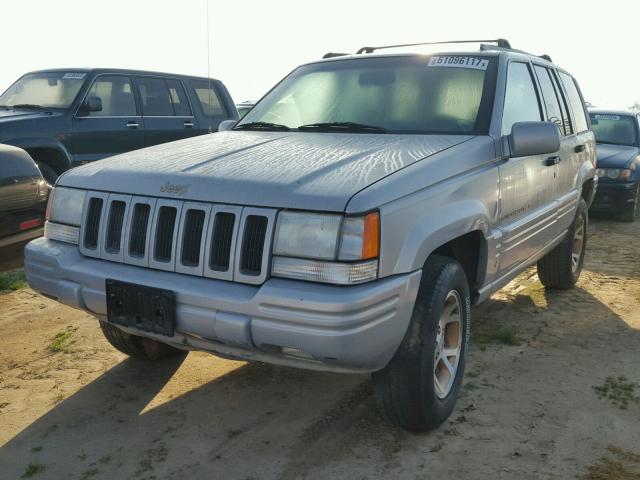 1J4GZ78YXVC533691 - 1997 JEEP GRAND CHER GRAY photo 2