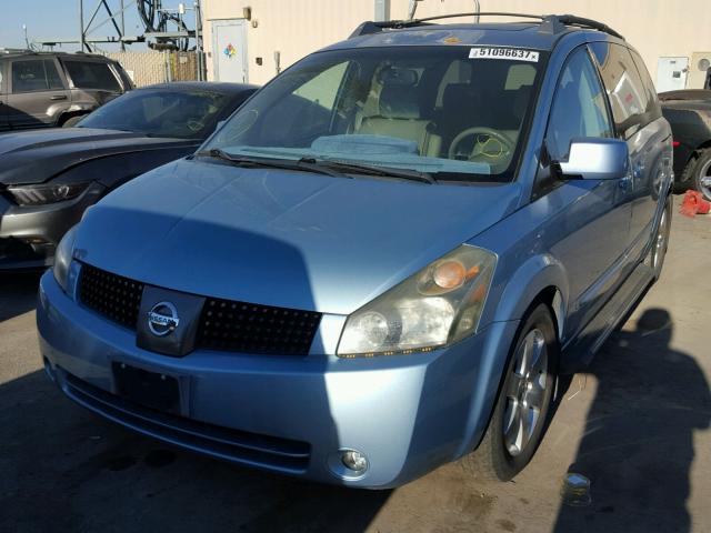 5N1BV28U84N354091 - 2004 NISSAN QUEST S BLUE photo 2