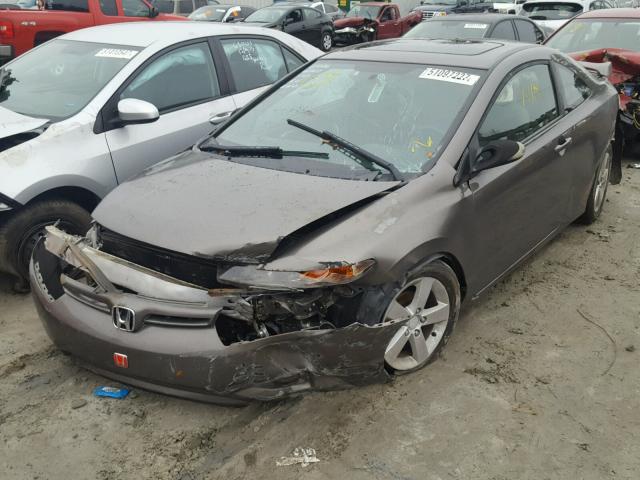 2HGFG12886H573913 - 2006 HONDA CIVIC EX GRAY photo 2