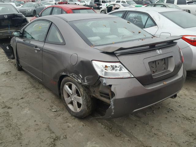 2HGFG12886H573913 - 2006 HONDA CIVIC EX GRAY photo 3