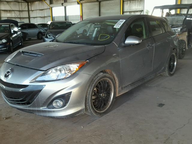 JM1BL1L39C1682371 - 2012 MAZDA SPEED 3 SILVER photo 2