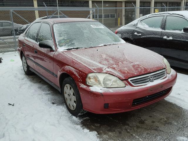 1HGEJ6675XL038344 - 1999 HONDA CIVIC LX RED photo 1