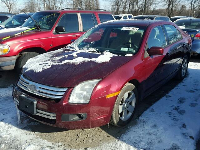 3FAHP07ZX7R278309 - 2007 FORD FUSION SE BURGUNDY photo 2