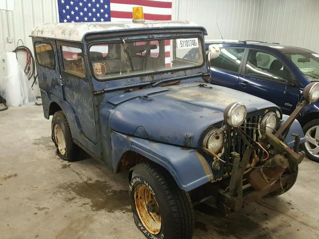5754814446 - 1955 WILLY JEEP BLUE photo 1