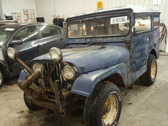 5754814446 - 1955 WILLY JEEP BLUE photo 2