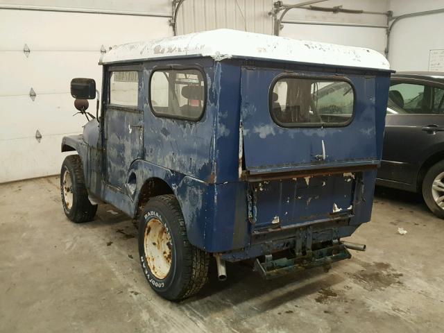 5754814446 - 1955 WILLY JEEP BLUE photo 3