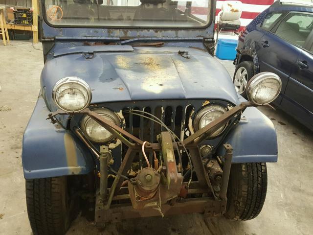5754814446 - 1955 WILLY JEEP BLUE photo 9