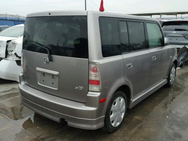 JTLKT324254007280 - 2005 TOYOTA SCION XB GRAY photo 4